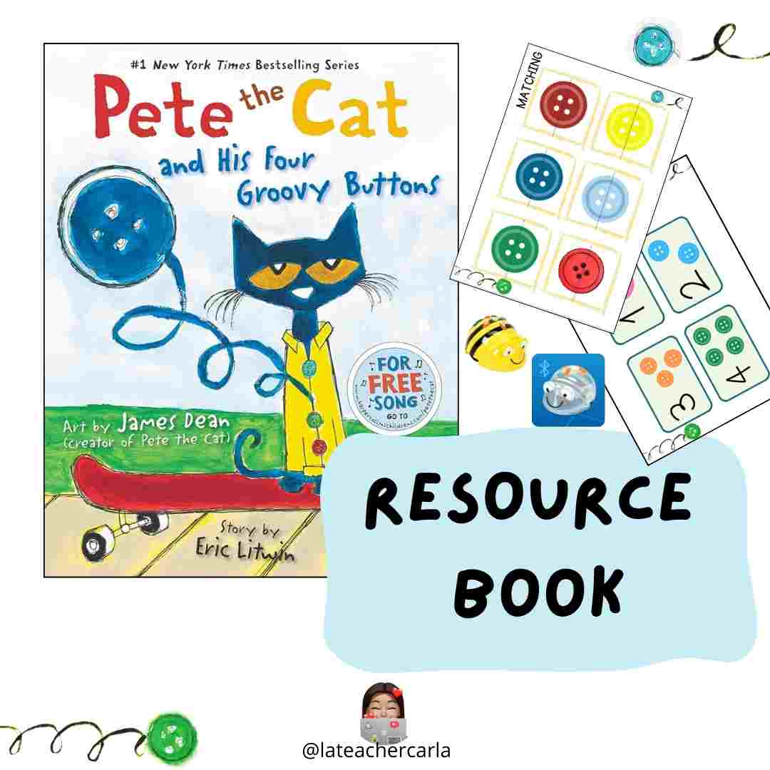 Libro de recursos - Pete the Cat and the four groovy buttons