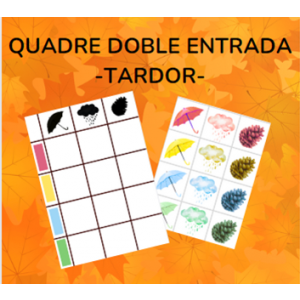 Quadre doble entrada - TARDOR