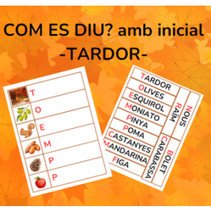 COM ES DIU? - amb inicials - TARDOR