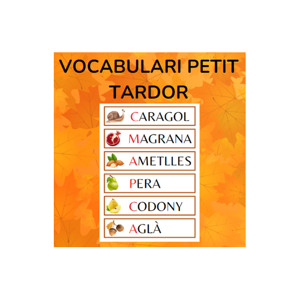 Vocabulari petit TARDOR