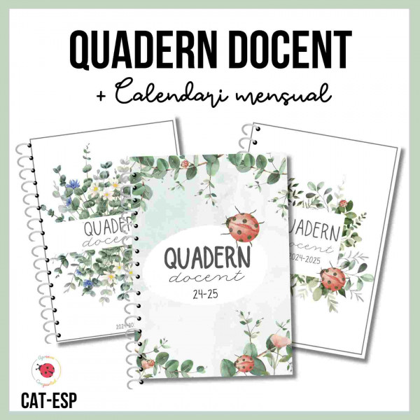 Quadern Docent 24-25 + plantilla editable