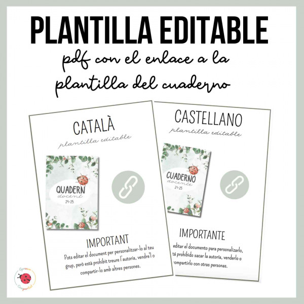 PLANTILLA 100% editable_QUADERN DOCENT_CUADERNO DOCENTE