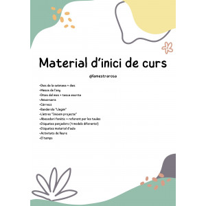 Material d'inici de curs