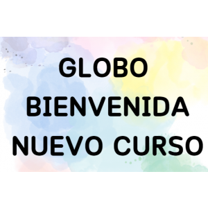 Globo bienvenida nuevo curso