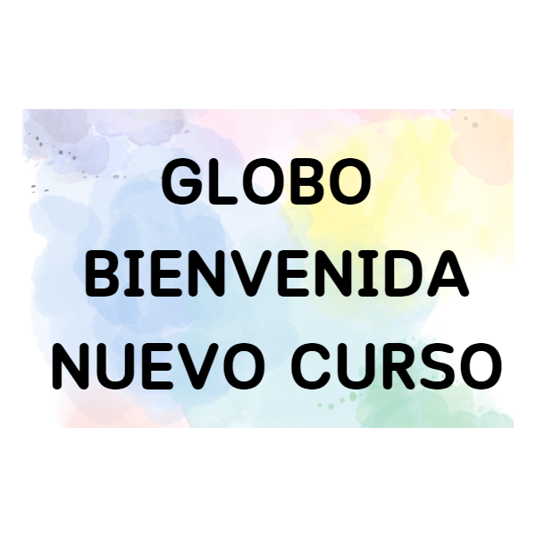 Globo bienvenida nuevo curso