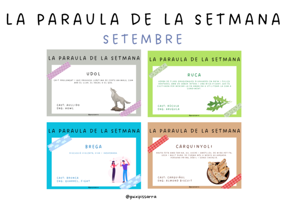 Paraula de la setmana - Setembre II