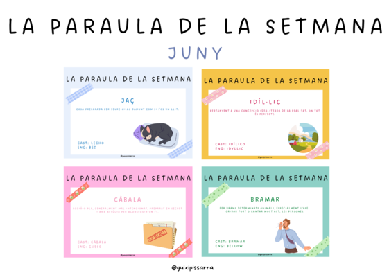 Paraula de la setmana - Juny II