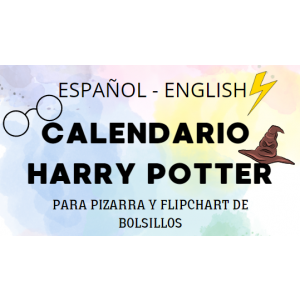 Calendario Harry Potter Español-Inglés