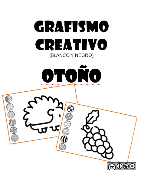 Grafismo creativo en blanco y negro - otoño