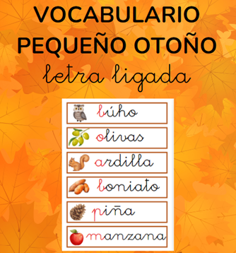 Vocabulario OTOÑO pequeño - ligada