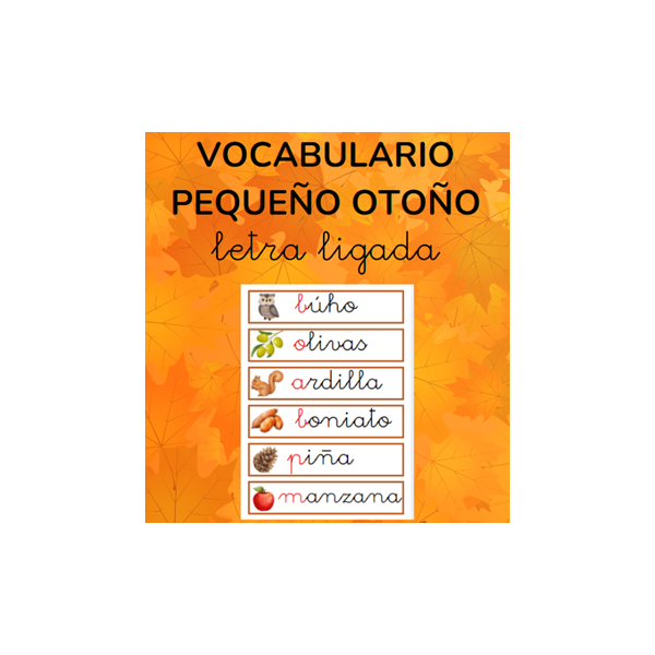 Vocabulario OTOÑO pequeño - ligada