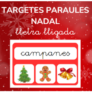 TARGETES PARAULES NADAL  lletra lligada