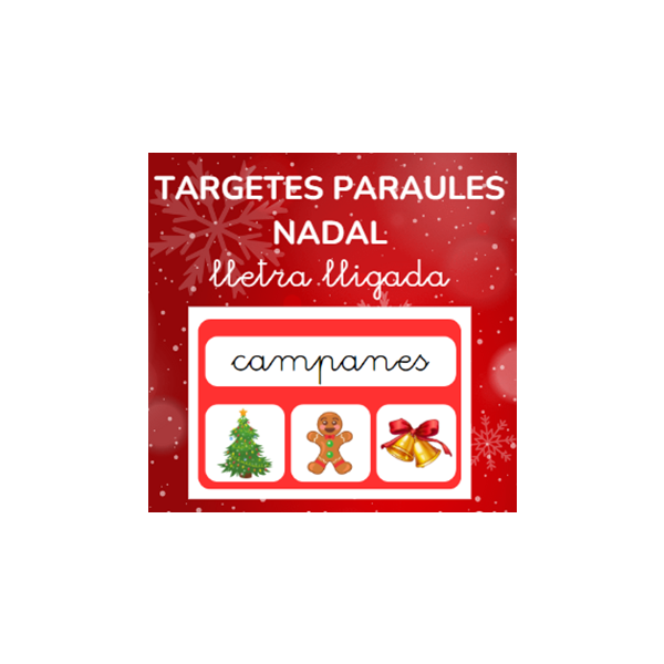 TARGETES PARAULES NADAL  lletra lligada