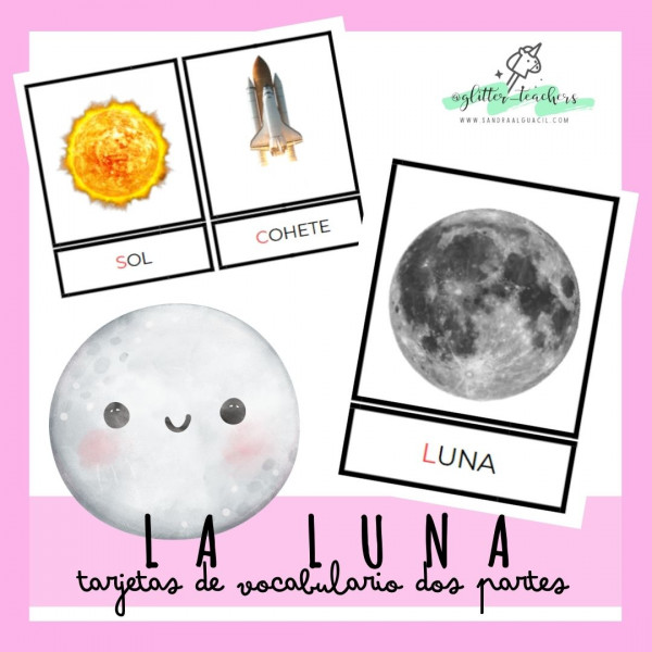 TARJETAS DE VOCABULARIO DOS PARTES PROYECTO LUNA (Y ESPACIO)