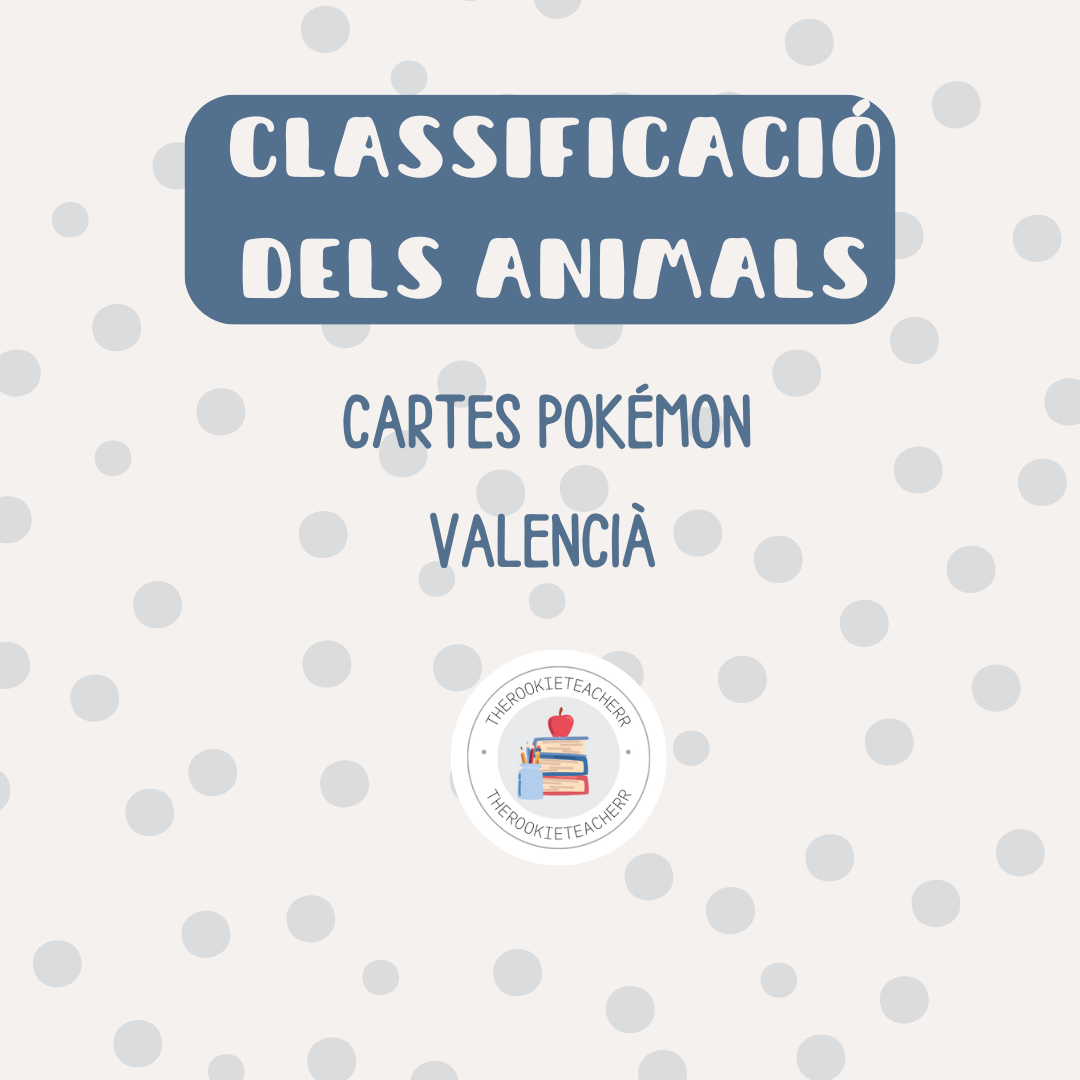 POKÉMON. CLASSIFIQUEM ELS ANIMALS