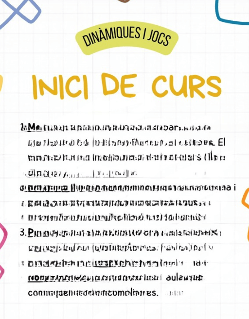 Idees d'inici i final de curs