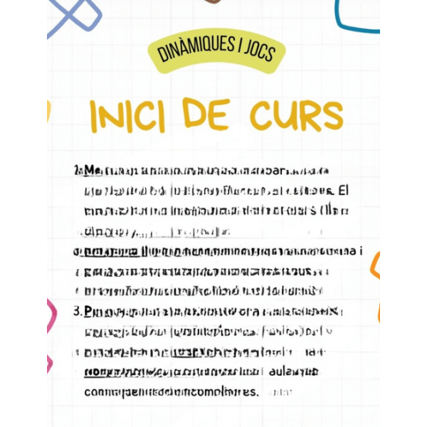 Idees d'inici i final de curs