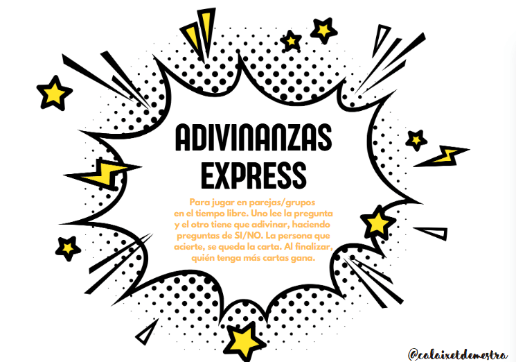 ¡Adivinanzas express!