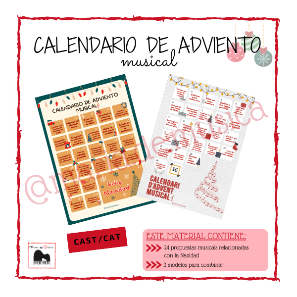 Calendario adviento musical CAST/CAT