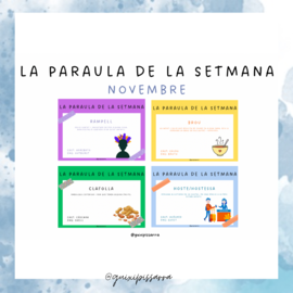 Paraula de la setmana - Novembre II