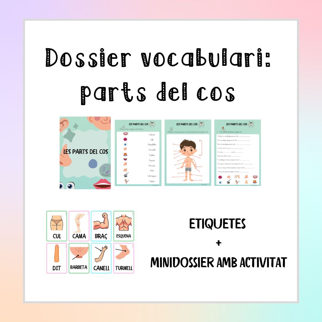 Etiquetes + Minidossier parts del cos