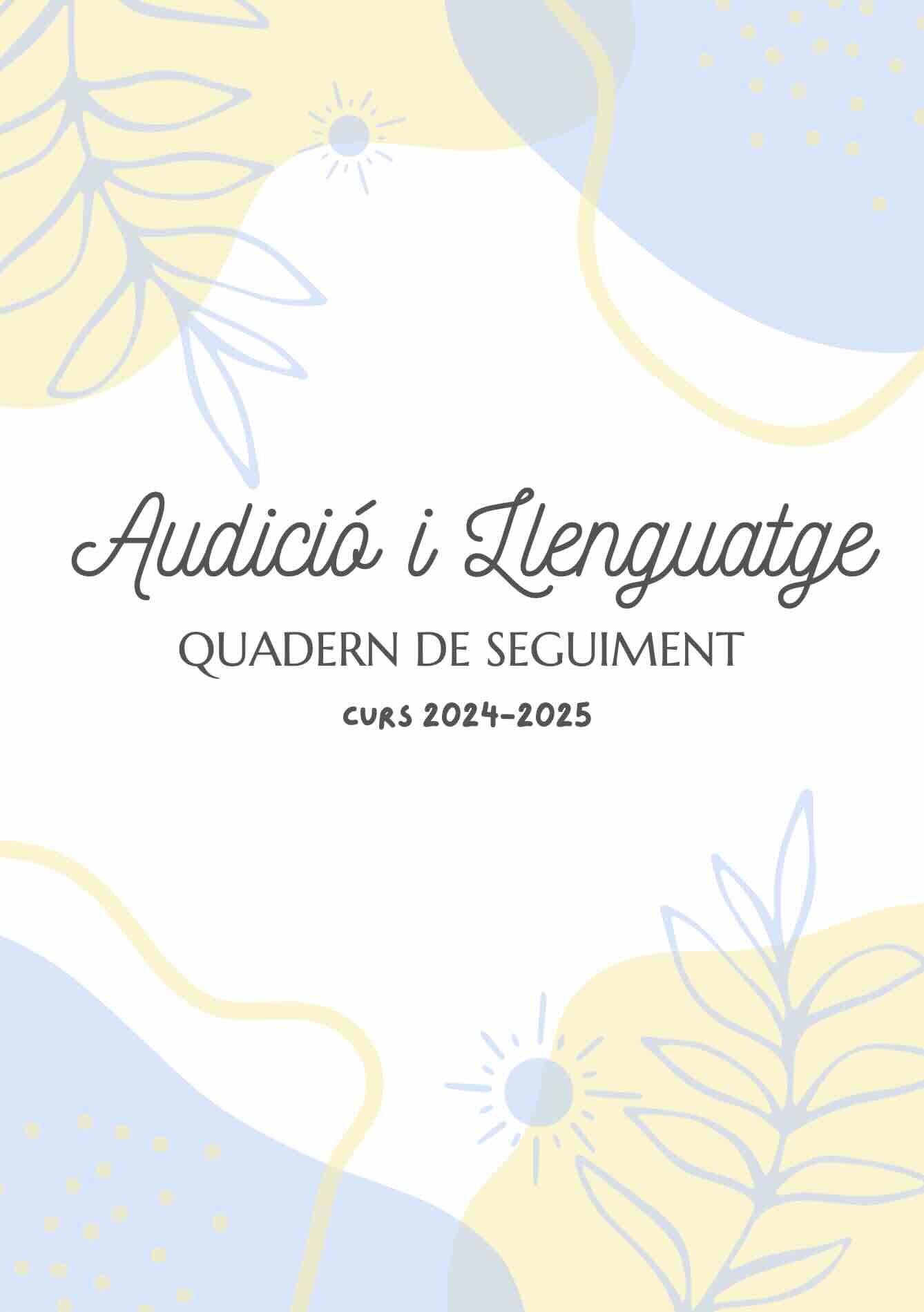 Quadern de seguiment