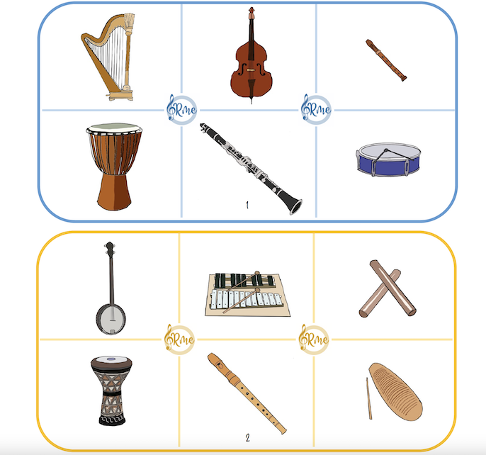 Bingo instruments de percussió (Joc musical)