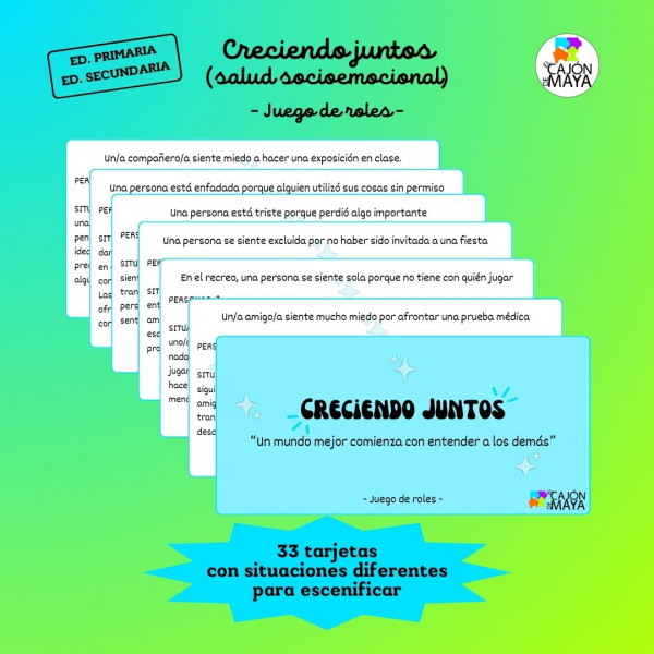 "Creciendo juntos" - juego de roles (salud emocional)