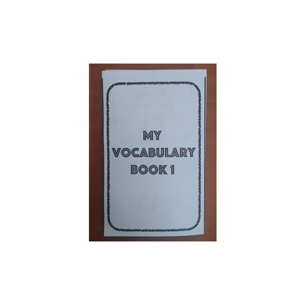 My vocabulary Mini Book 1