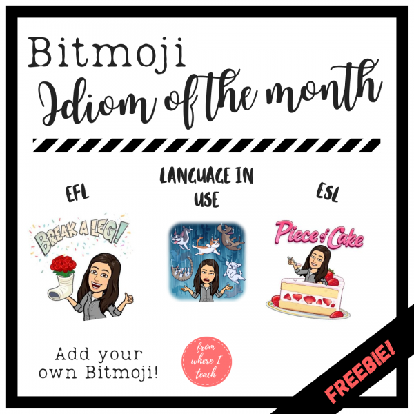 Bitmoji idiom of the month