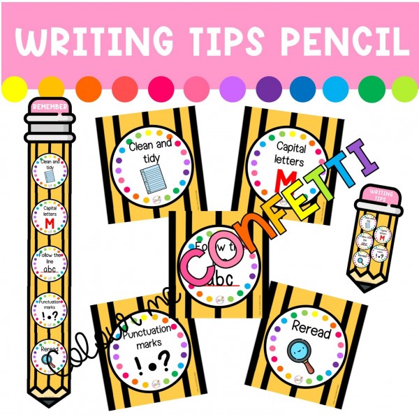 Writing Tips Pencil - Wall Display