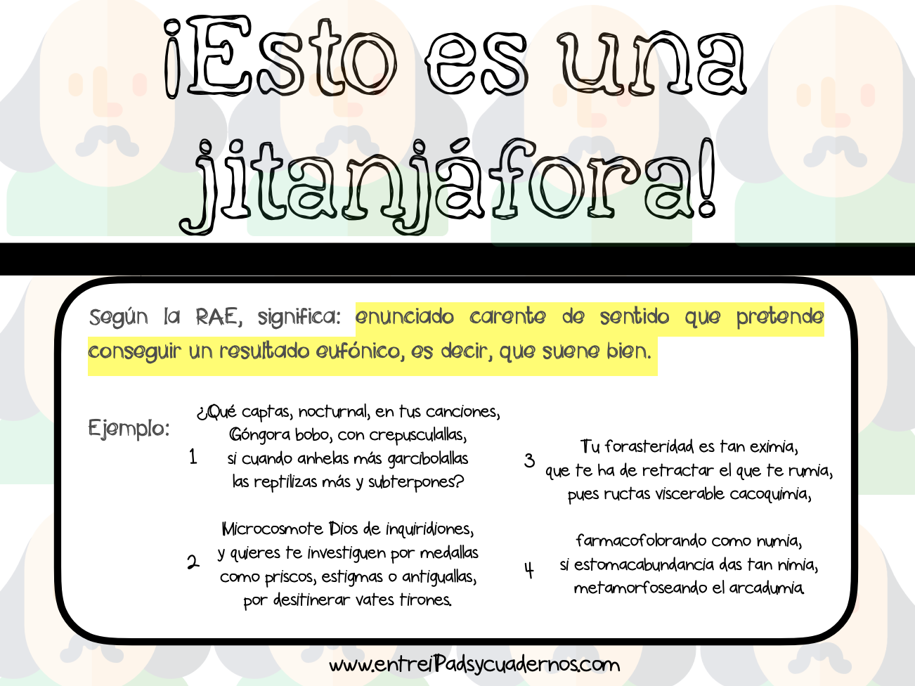 Profes Papel Tijera Escritura Creativa: la jitanjáfora