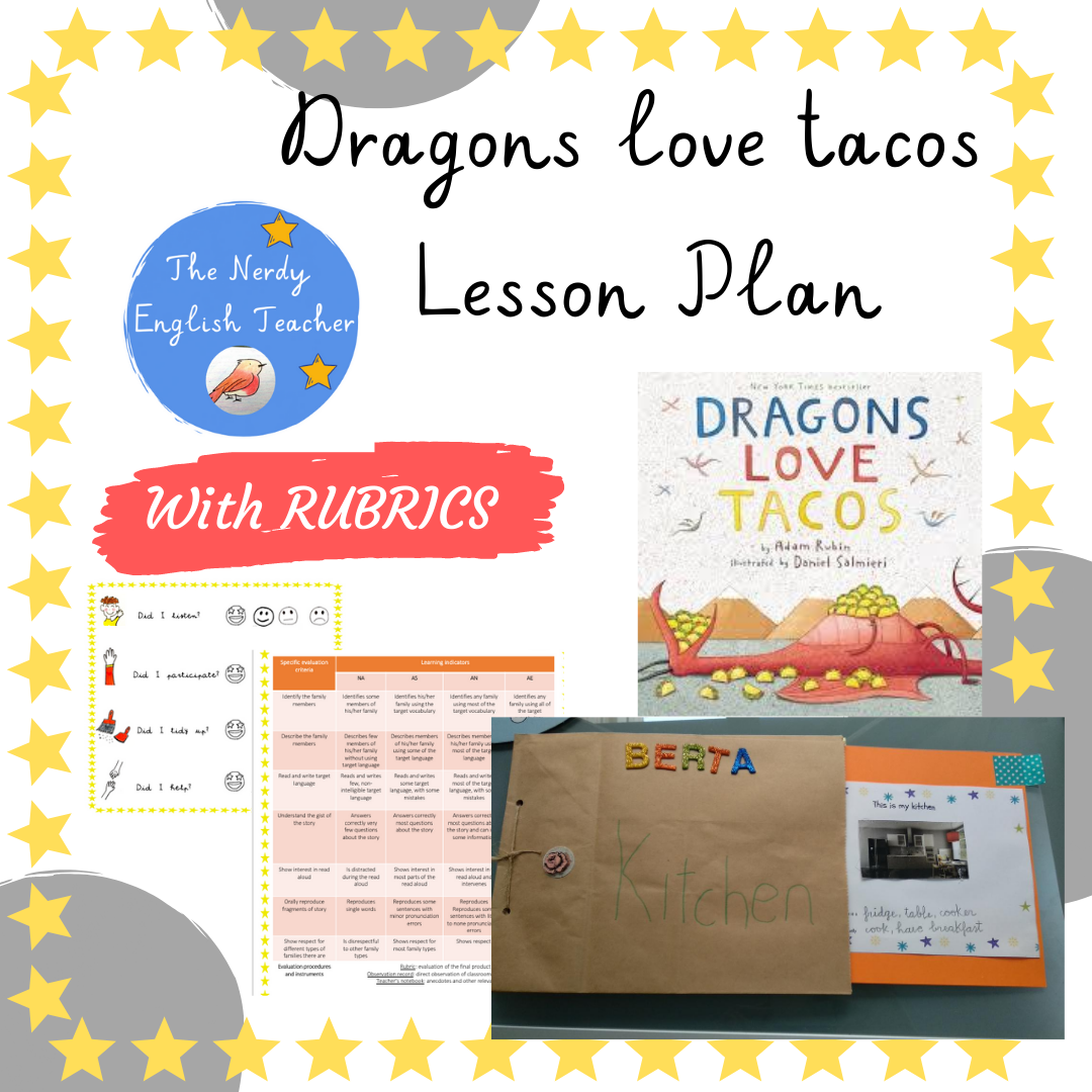 Profes Papel Tijera Dragons love tacos Lesson plan