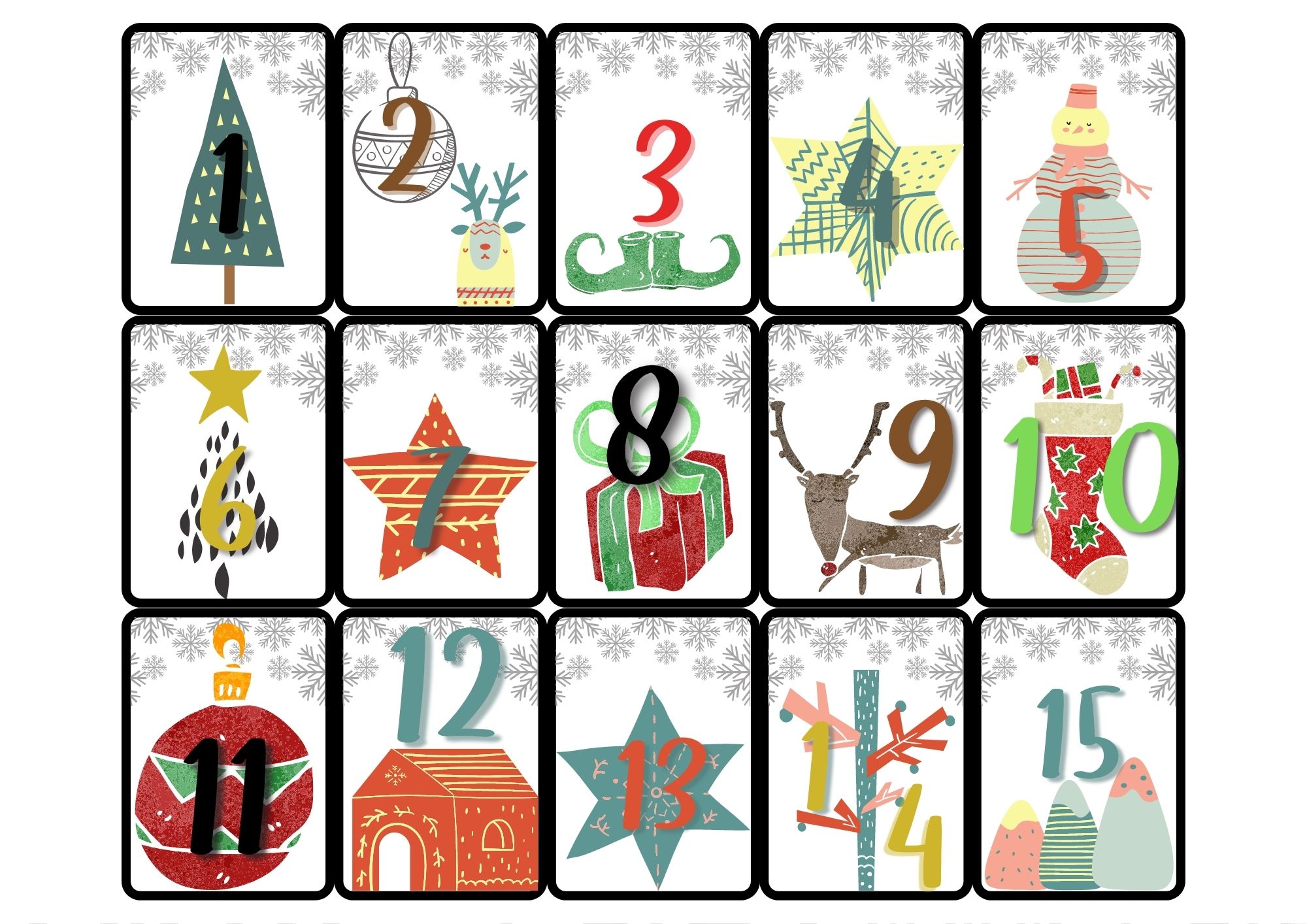 Profes Papel Tijera Calendari D'Advent DIY