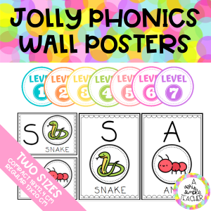 Jolly Phonics wall posters (All sets)