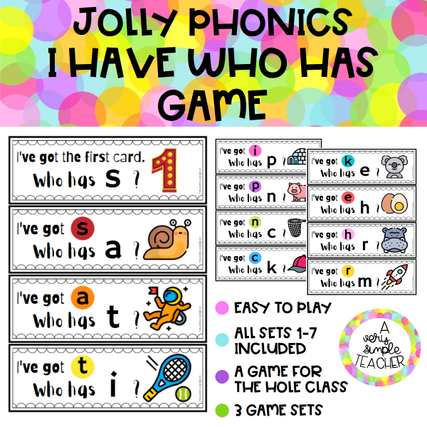 JOLLY PHONICS I have, who has game