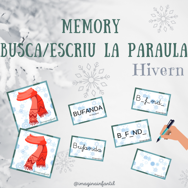 Memory busca/escriu la paraula - Hivern