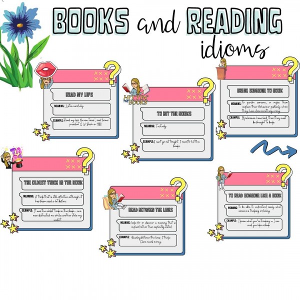 Books and reading idioms