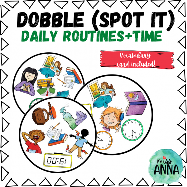 DAILY ROUTINES AND TIME Dobble
