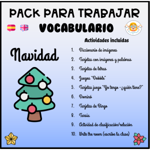 Pack vocabulario Navidad (CAS)