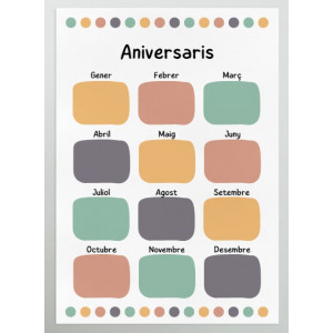 Póster: Aniversaris d'aula