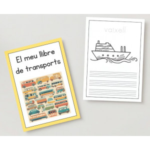 Cal·ligrafia: El meu llibre de transports