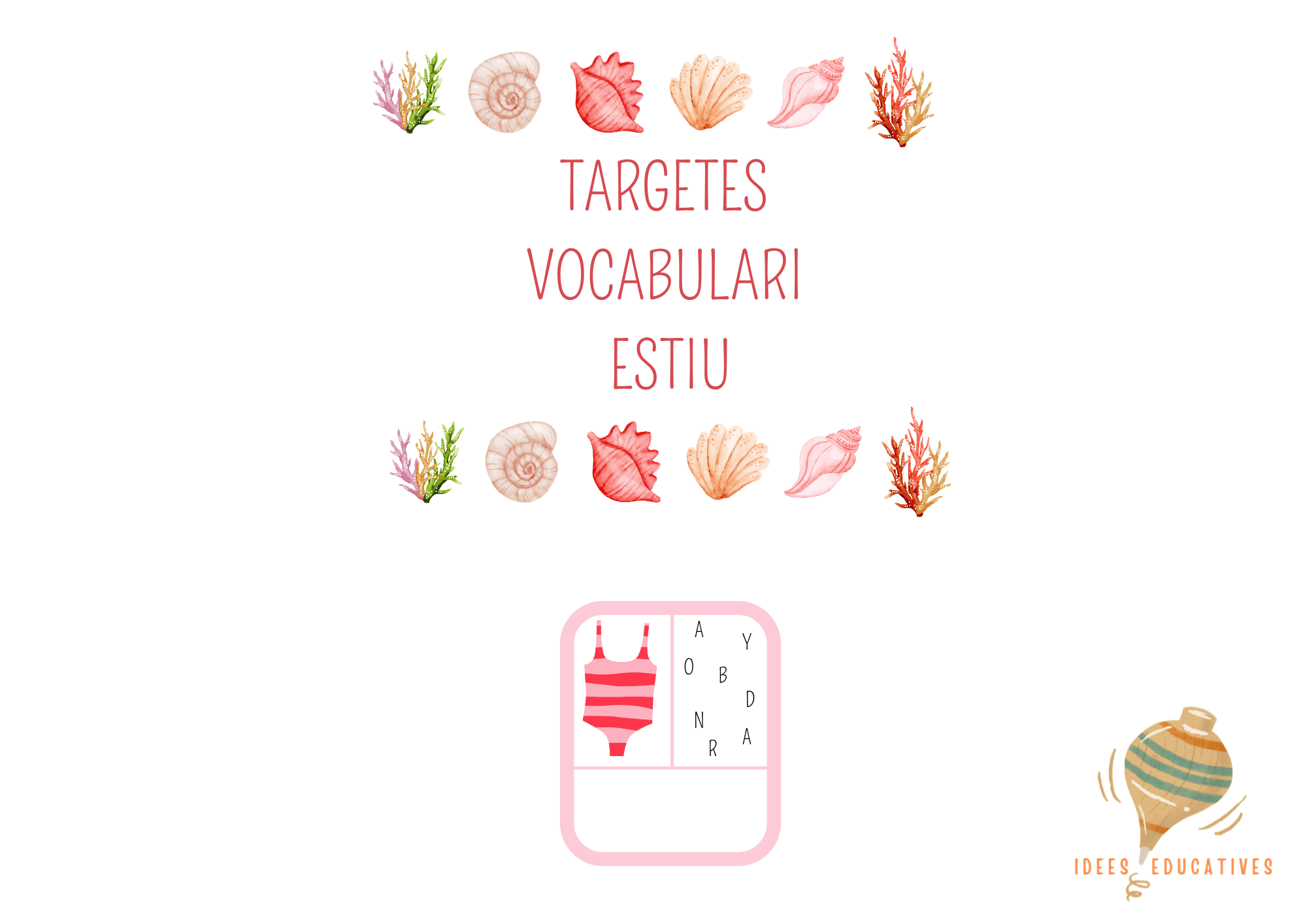 TARGETES VOCABULARI ESTIU - ESCRIURE