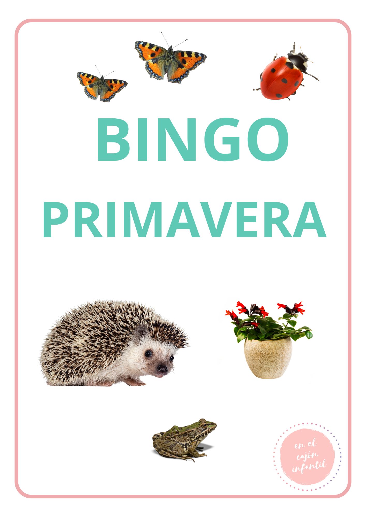 BINGO PRIMAVERA IMÁGENES REALES