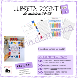 Llibreta docent música CATALÀ 24-25