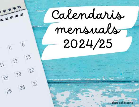 Calendario mensual 24/25