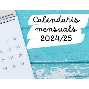 Calendario mensual 24/25