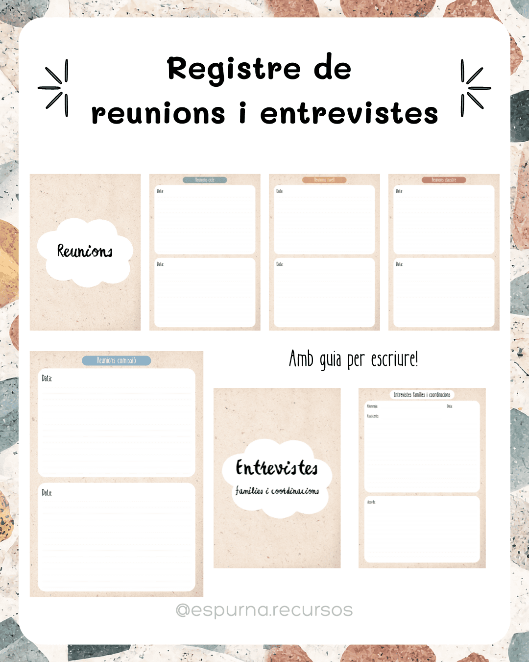 Agenda Registre de reunions i entrevistes