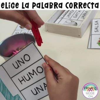 Elige la palabra correcta