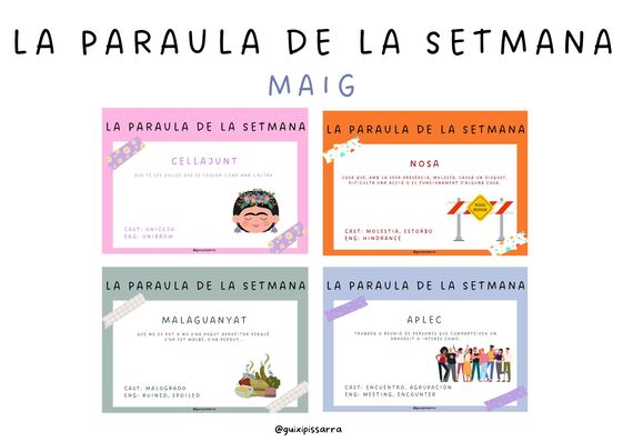 Paraula de la setmana - Maig II